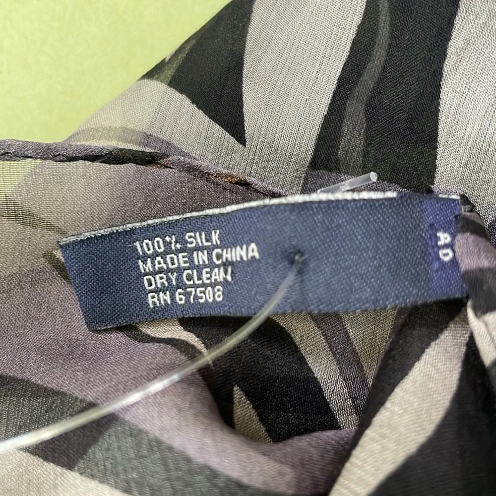New multicolored Anne Klein silk scarf